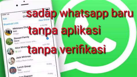 Cara Sadap Whatsapp Tanpa Aplikasi